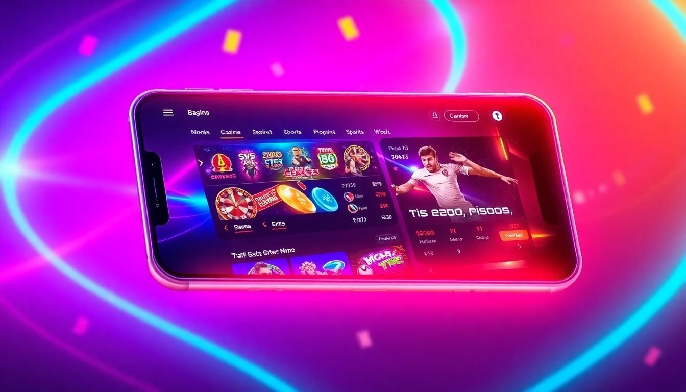 CK999 online betting platform interface showing casino games and sports betting in a vibrant digital environment, inviting user participation.