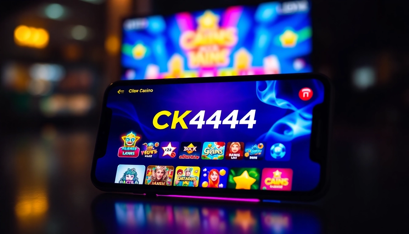 Screenshot of the ck4444 com app interface showing popular casino games on a mobile device for seamless gaming experience.