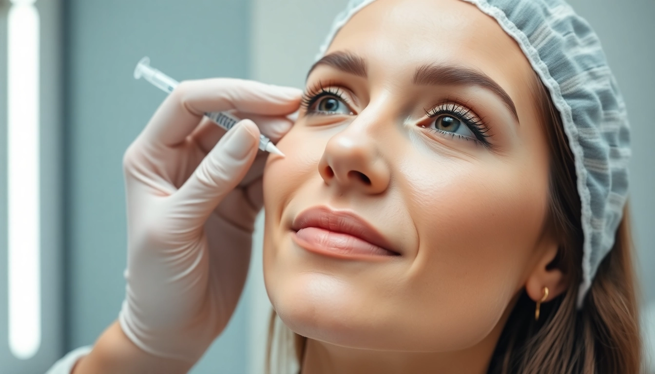 Botox Zürich treatment in a professional Zurich clinic showcasing a facial injection for youthful skin enhancement.