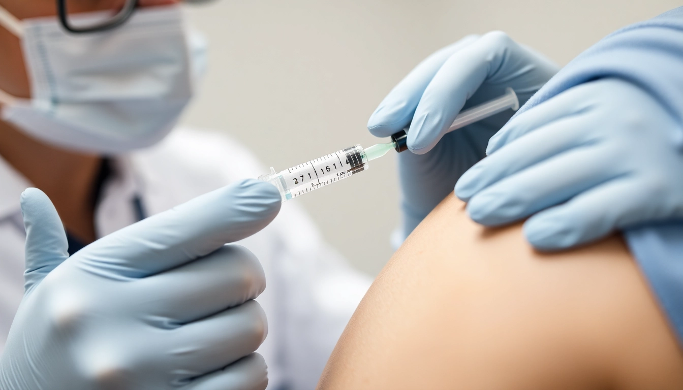 Fettwegspritze Zürich: Medical expert performing targeted fat reduction in Zurich clinic.