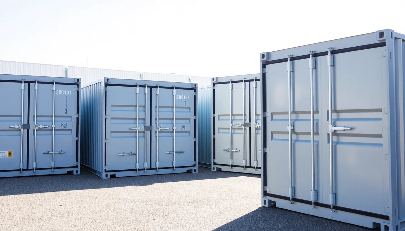 Efficient container rental solutions with secure, accessible storage units ready for quick deployment in the UK