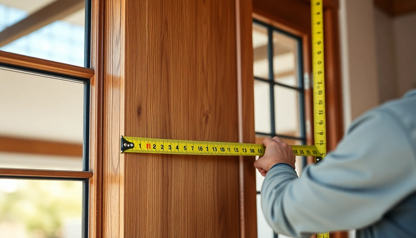 Efficient front door replacement in progress with precise fit and weather seal.