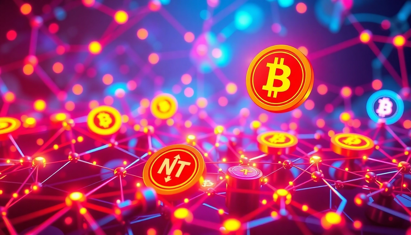 Comprehensive Blockchain and NFT Technology Guide illustrating digital assets and blockchain